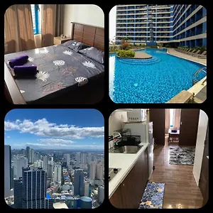 Makati Amazing View Penthouse Studio, Air Residence, Fast Internet Manila